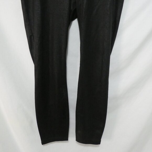 A - ADDITION ELLE | size 14-16 | Snakeskin Texture | Black High-Waist Leggings - Picture 7 of 16
